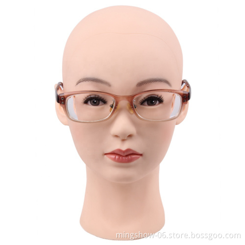 Plastic bald Mannequin Head Female Professional Cosmetology Head for Wig Making, wig mannequin head display